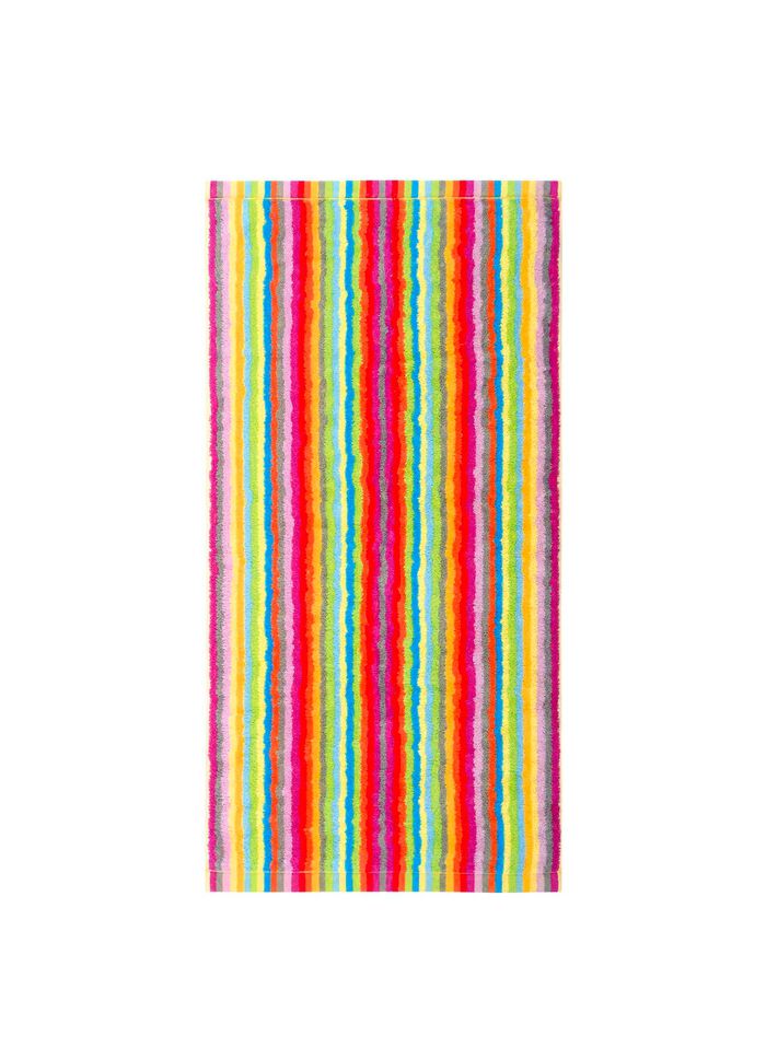 Walkfrottier-Serie aus reiner Baumwolle BUNT GESTREIFT