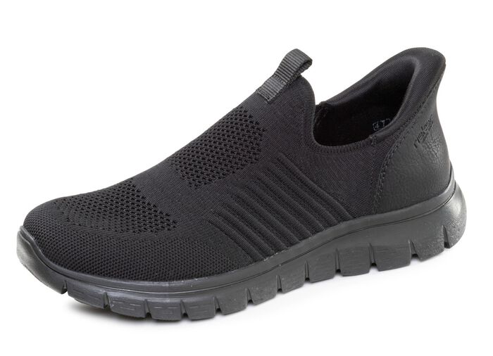 Rieker, leichte Herren-Slipper, mit verst&auml;rkter Hinterkappe SCHWARZ