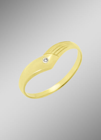 Damenring mit Diamant 