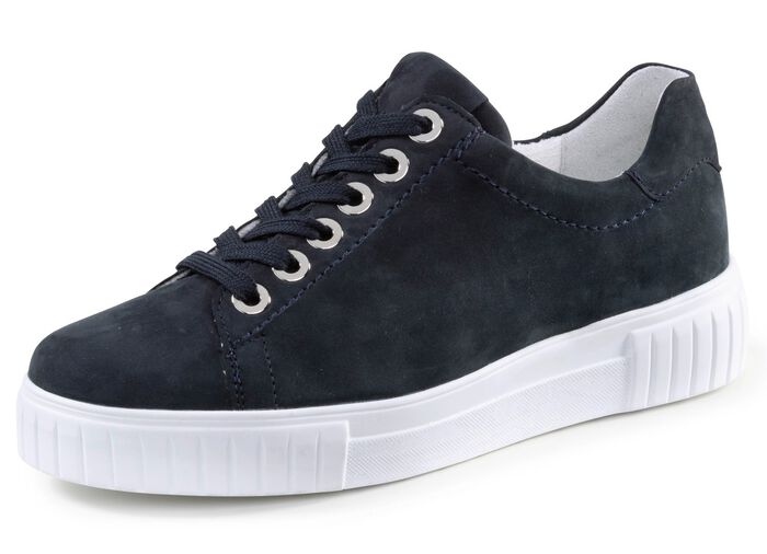 ELENA EDEN Sneaker aus Nubukleder DUNKELBLAU