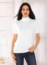 Pullover in edel gl&auml;nzender Qualit&auml;t WOLLWEISS