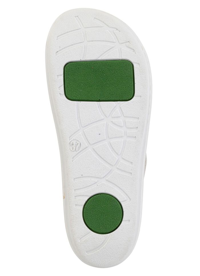 Mubb, sommerliche Damen-Clogs, Weite H, mit herausnehmbarem Fu&szlig;bett WEISS