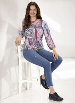 Kn&ouml;chellange Jeans in 5-Pocket-Form JEANSBLAU