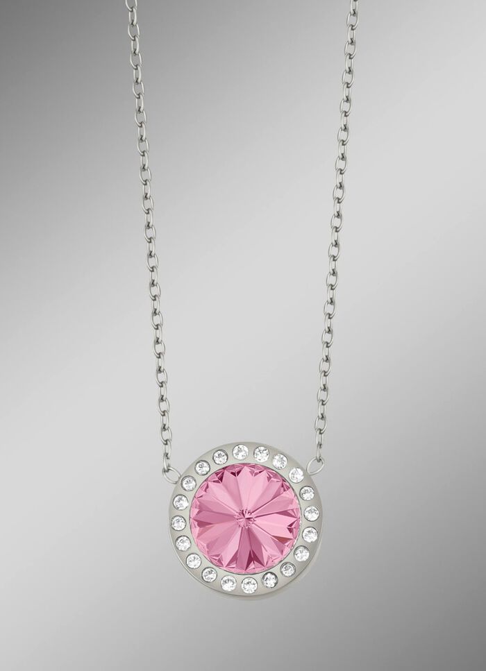 Halskette mit Swarovski&reg;-Kristall in Pink 