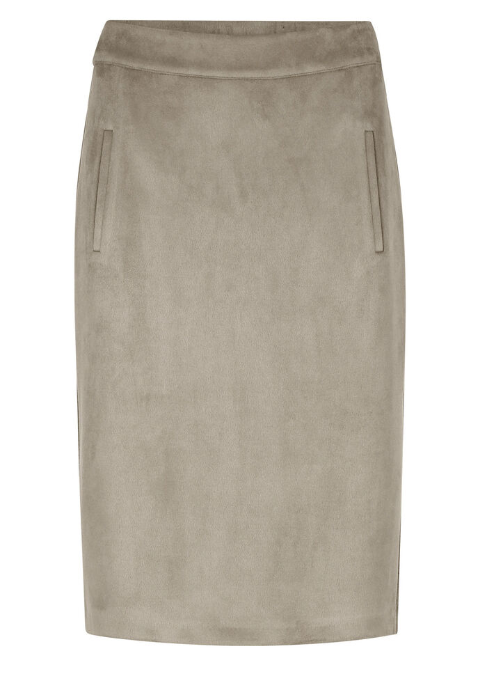 Rock in Wildleder-Optik 