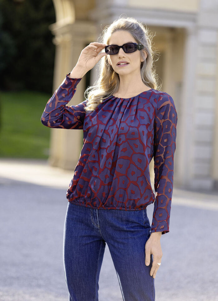 Tunika mit charmanter Faltenlegung 