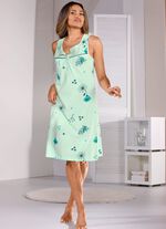 Zweierpack Nachthemden mit Knopfleiste und breiten Tr&auml;gern  