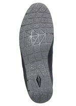 Schnür-Bootie mit praktischem Seiteneißverschluss BLAU-GRAU