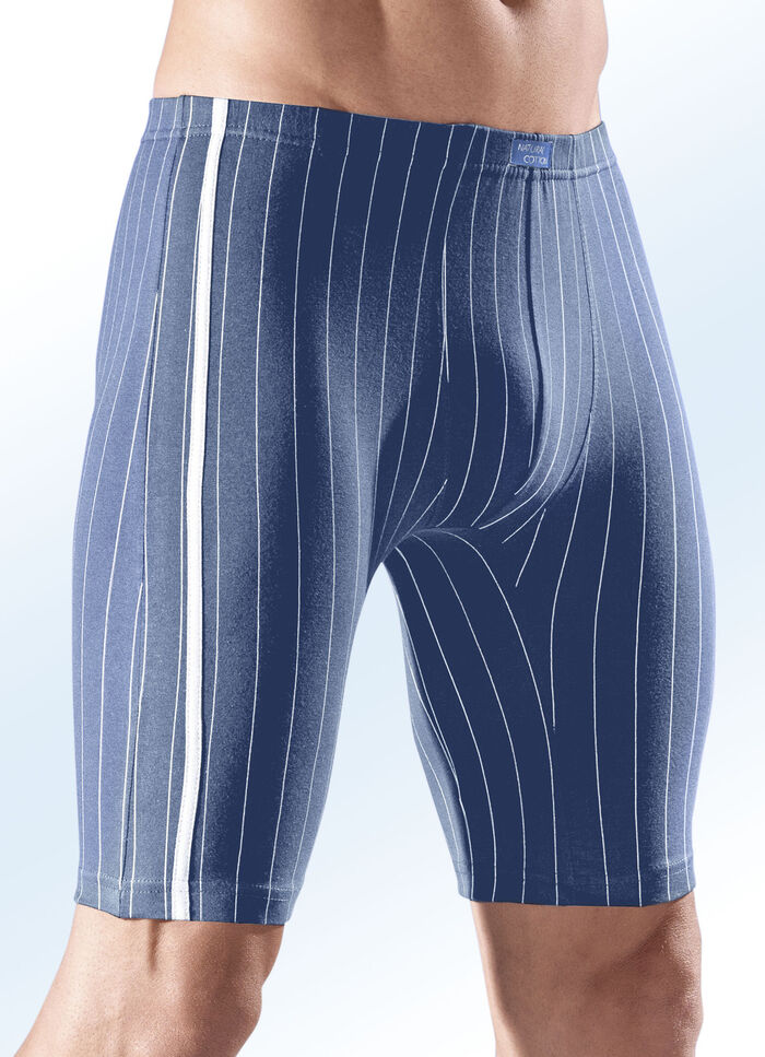 Viererpack Longpants, gestreift 