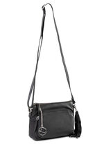 Laurina, Tasche, Damen, mit verstellbarem Umh&auml;ngeriemen SCHWARZ