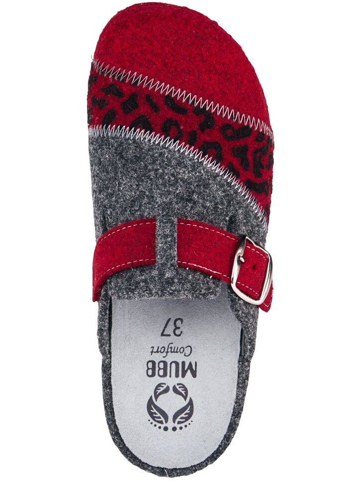 Mubb, klassische Damen-Hausschuhe, Weite H, mit herausnehmbarem Fu&szlig;bett 