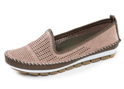 Gemini, sommerliche Damen-Slipper, Weite G, mit herausnehmbarem Fu&szlig;bett 