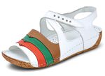 Gemini Sandalette in interessanter Optik WEISS-BUNT