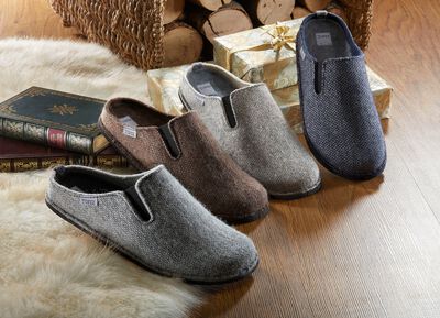 Herren-Hausschuh aus Wollfilz 