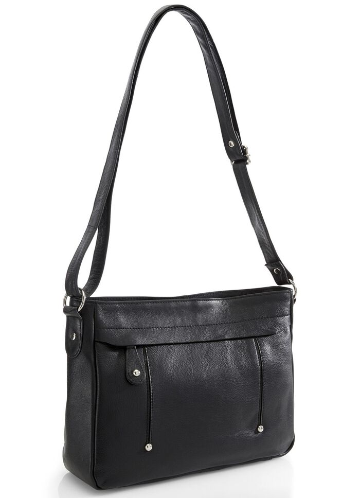 Laurina, Tasche, Damen, mit verstellbarem Umh&auml;ngeriemen SCHWARZ