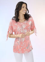 Shirt mit goldfarbenem Druck 