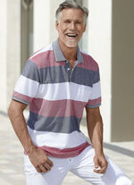 Poloshirt mit kurzer Knopfleiste 