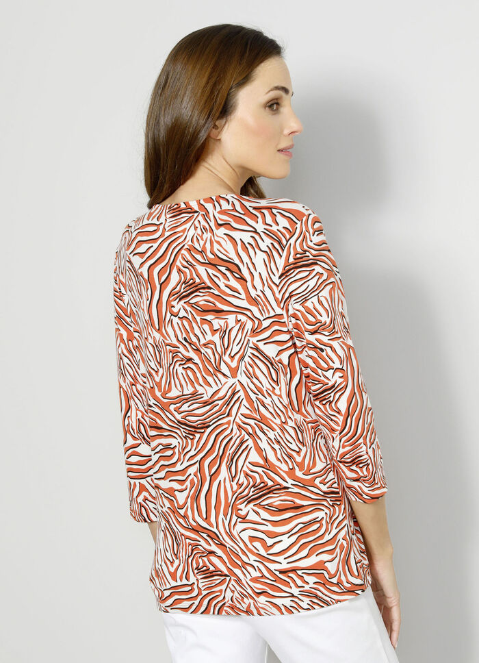 Shirt mit Perlen-Deko am Ausschnitt 