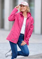 Funktionsjacke mit abnehmbarer Kapuze PINK