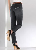 Jeans mit sch&ouml;nen Stickereien und funkelnden Strassteinen 