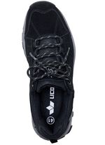 Atmungsaktive Herren-Schn&uuml;rschuhe, mit herausnehmbarem Fu&szlig;bett SCHWARZ