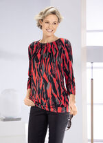 Shirt mit Schlingenknopfverschluss 