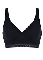 Naturana Zweierpack BH mit dekorativem Elastikband 